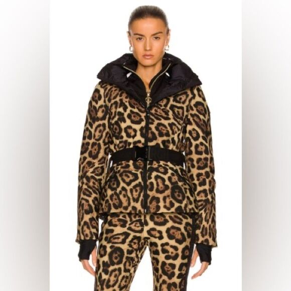 Goldbergh Fierce Leopard Print Ski Jacket US 6 Waterproof Roar Jaguar - Picture 1 of 13